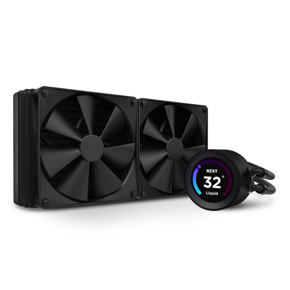 Refrigerador Liquido Cpu Nzxt Kraken Elite 280 2x140 Negro Per Display Lcd Plus