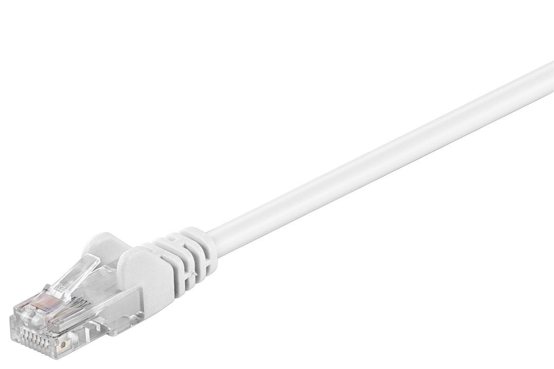 Cable Cat 5e Patch , U/Utp, White, 1 M - Cca