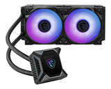 Kit De Watercooling Para Procesador Con Eclairage Argb - 2 X 12 Cm Ventiladorados  - Compatible: -Intel 1150/1151/1155/1156/1200/2011/2011-3/2066  -Amd Am4/Am2/Am2+/Am3/Fm1/Fm2/Fm2+  - 39.9 Dba - 77.4cfm