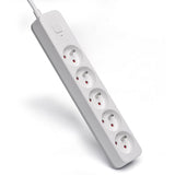 EAN 5901986047858 - Savio Power strip 5 sockets 5m white LZ-10 5 salidas AC Tipo C Blanco imagen 4