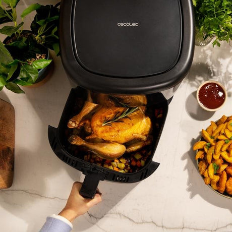 EAN 8435484049931 - Cecotec Cecofry Bombastik 6000 Full Sencillo 6 L Independiente 1700 W Freidora de aire caliente Negro imagen 5