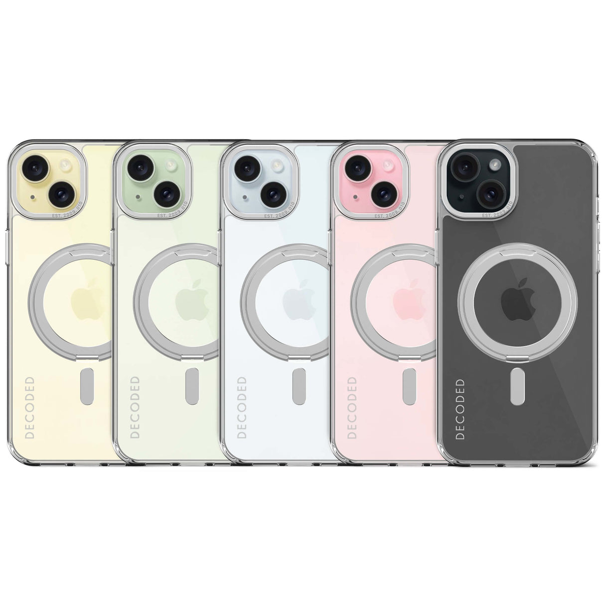 Decoded Recycled Plastic Loop Stand Backcover Ip15 Plus Trans.