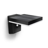 Aplique Solar Mural Cuadrado Ultraeficiente,Ip44 1,3w, 250im 3000k, Luz Cálida, Philips