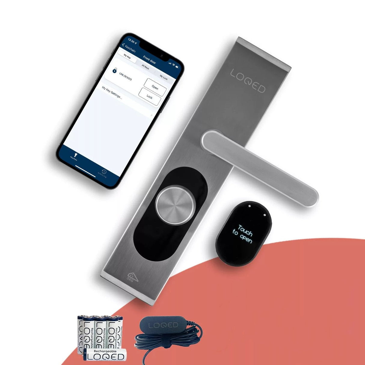 Shelly · \"Loqed Touch Smart Lock Mainless Meal\" Smartes Türschloss
