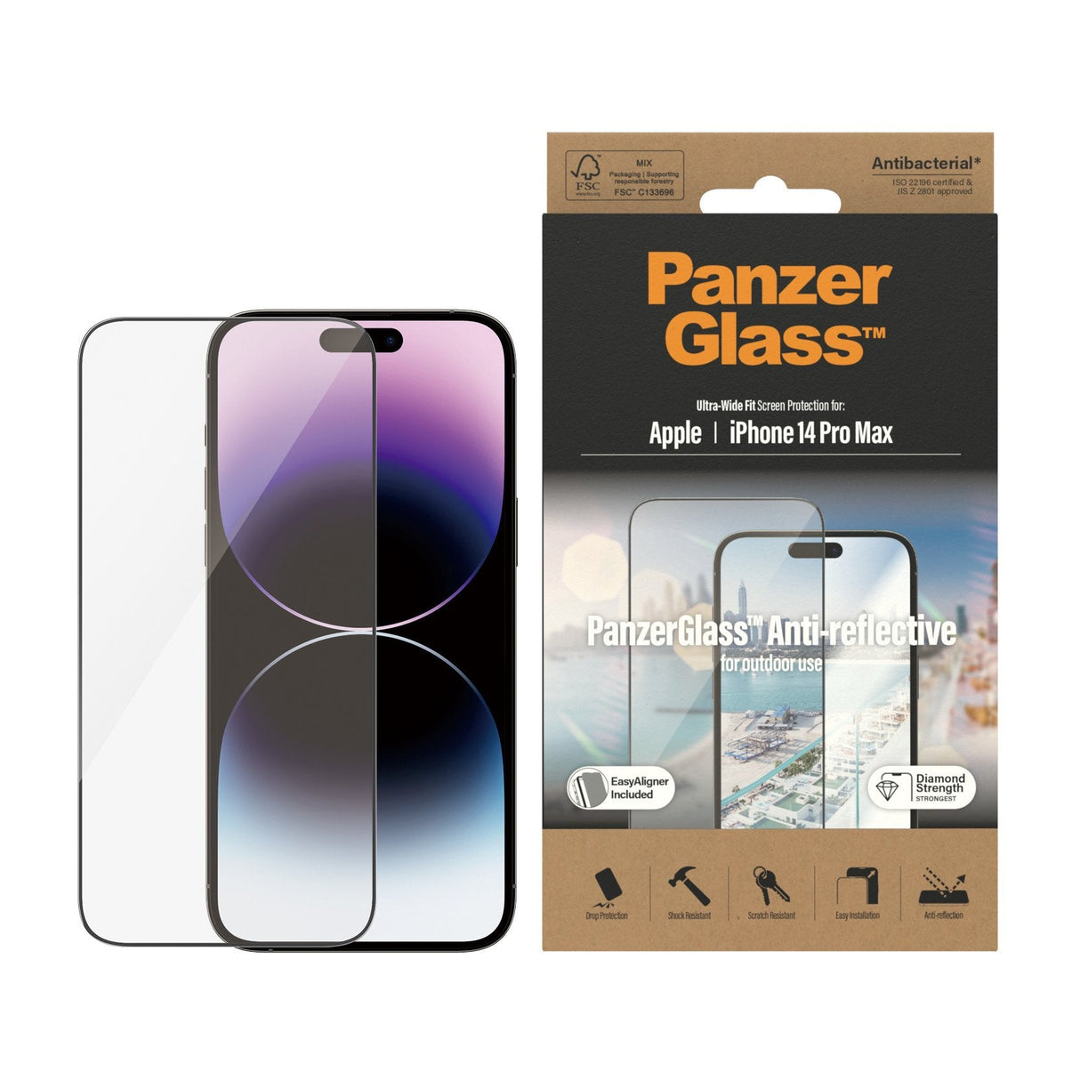 Apple Iphone Protector De Pantalla Anti-Reflejante Panzerglass Ultra-Wide Fit  1 Pieza(S)