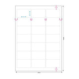 Mediarange Mrink148 Etiqueta Autoadhesiva Blanco Permanente 1050 Pieza(S)