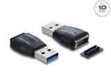 Delock Adapter Usb 10 Gbps Usb Typ-A Stecker Zu Usb 10 Gbps Typ-E Key A Buchse