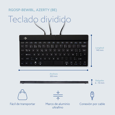 EAN 8719274490814 - R-Go Tools RGOSP-BEWIBL teclado Universal USB Belga imagen 13