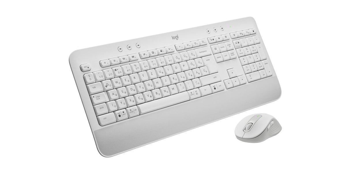 Logitech Signature Mk650 Combo For Business Juego De Teclado Y Ratón Inalámbrico Bluetooth Le Qwerty Húngaro Blanco Hueso