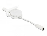 Delock Cable Retráctil De Alimentación Del Módulo Easy 45 Dc 5,5 X 2,1 Mm Hembra / Hembra Blanco