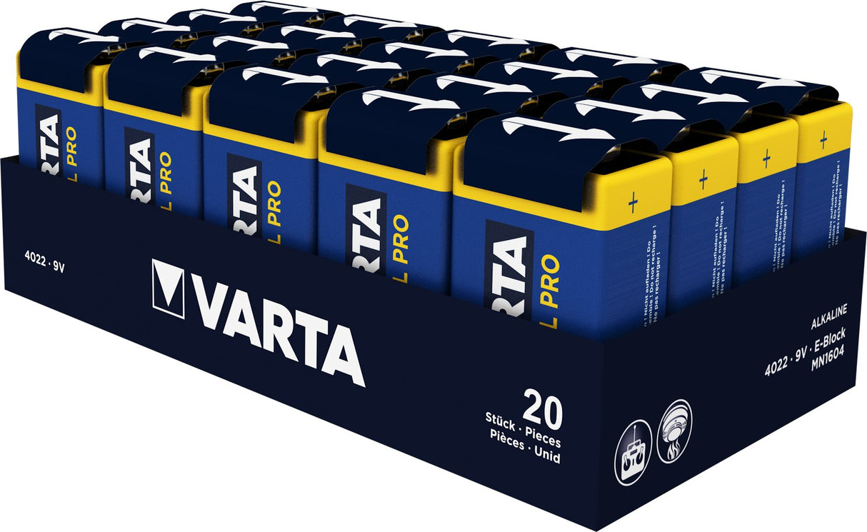 Varta Industrial Pila Alcalina Lr61 9v 1,5v Caja*20