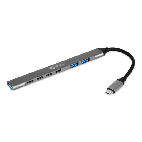 EAN 8719274677864 - BakkerElkhuizen BNECHUB3A4C hub de interfaz USB Tipo C 5000 Mbit/s Negro, Gris imagen 1