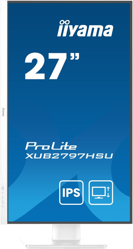 EAN 4948570124893 - iiyama ProLite XUB2797HSU-W2 pantalla para PC 68,6 cm (27") 1920 x 1080 Pixeles Full HD LED Blanco imagen 2