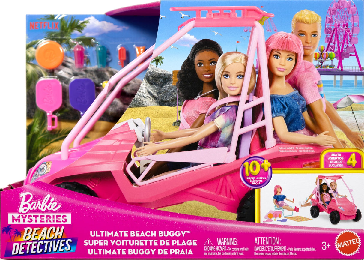 Mattel Barbie Mysteries Beach Detectives Ultimativer Strand-Buggy Jfv68