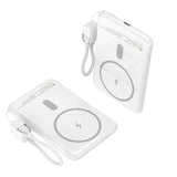 Powerbank 5000mah Leotec Lepoww20w5w 20w Wireless Blanca Incluye Cable Usb Tipo-C