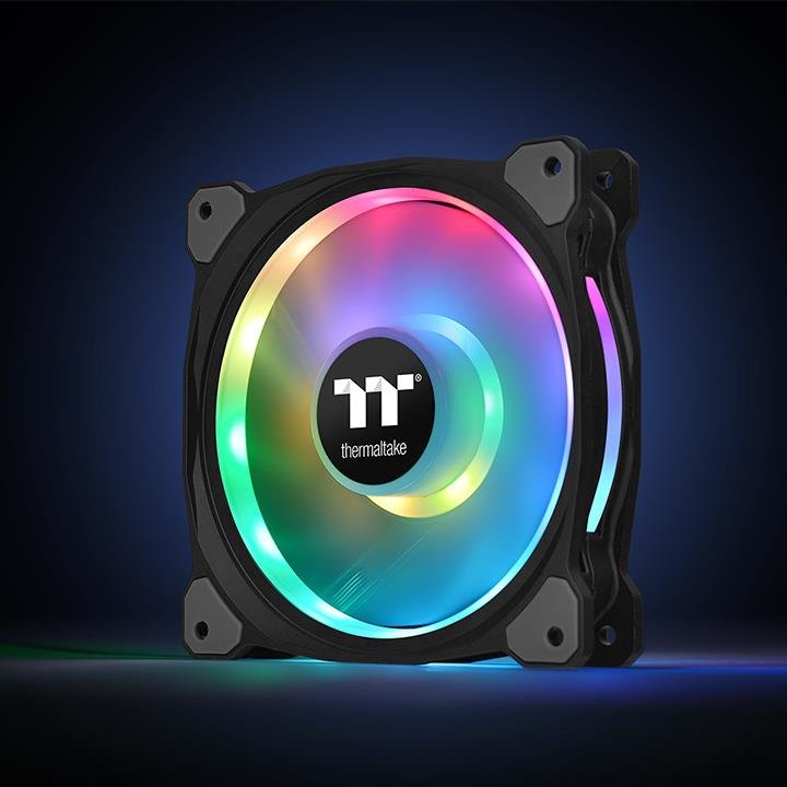 Ven 120x120 Thermaltake Riing Duo 12 Rgb Tt 3-Uds Pack 3 Unds/Vent 120x120mm Rgb/1500 Rpm Cl-F073-Pl12sw-A