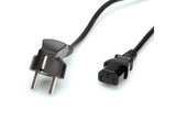 Roline Netzcable Gerade Iec-Buchse Schwarz 3m