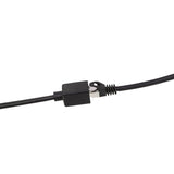 Latiguillo Cat 6a, S/Ftp,  2.00 M, Negro, Macho-Hembra Cu Lszh
