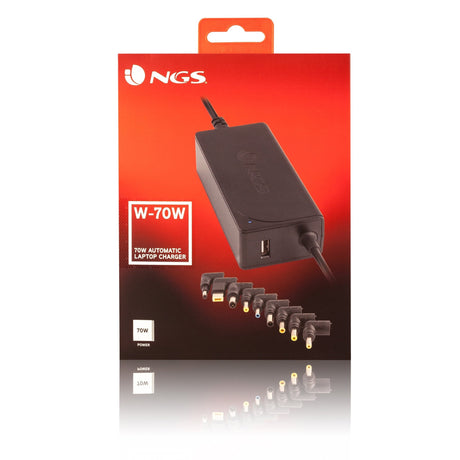 EAN 8436001313542 - NGS W-70W adaptador e inversor de corriente Interior Negro imagen 2