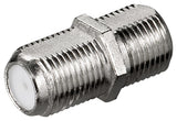 Adaptador F:  F Hembra F Hembra Zinc Goobay
