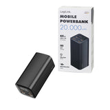 Bateria Externa Power Bank 20000, 2x Usb A + 2x Usb C Qc 3.0 & Pd 3.0 65 W, Black Logilink