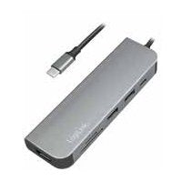 EAN 4052792053067 - LogiLink UA0343 base para portátil y replicador de puertos USB 3.2 Gen 1 (3.1 Gen 1) Type-C Aluminio imagen 1