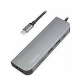 EAN 4052792053067 - LogiLink UA0343 base para portátil y replicador de puertos USB 3.2 Gen 1 (3.1 Gen 1) Type-C Aluminio imagen 1