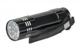 Linterna Led De Aluminio - 3 Piezas Salida Brillante De 45 Lúmenes, Nueve Led, Formato Compacto, Tres Antorchas, Negro