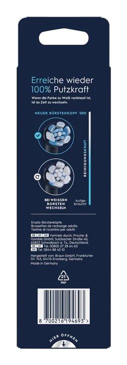 EAN 8700216194693 - Oral-B iO Ultimative Reinigung 6 pieza(s) Negro imagen 3