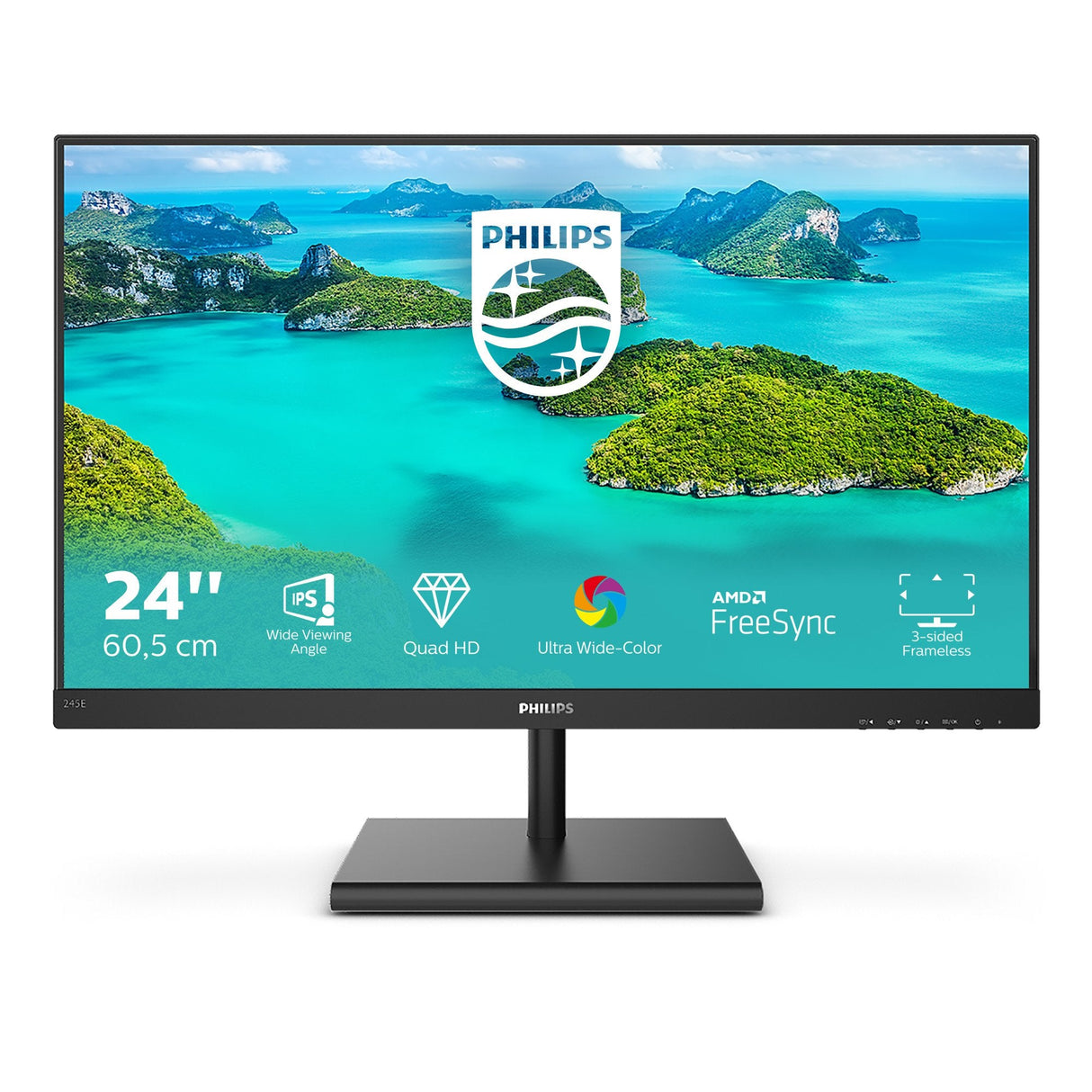 Monitor Philips 245e1s/00 23,8'', Panel Ips, Hdmi/Dp