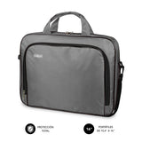 Maletín Subblim Oxford Grey Para Portátiles Hasta 15.4'-16'/39.1-40.64cm Interior Acolchado Bolsillo Exterior Correa De Hombro