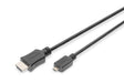 EAN 4016032320784 - Digitus DB-330109-020-S cable HDMI 2 m HDMI tipo D (Micro) Negro imagen 1