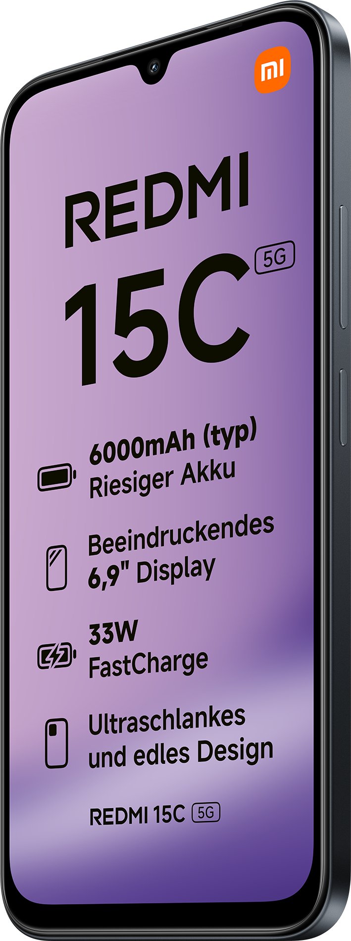 Xiaomi Redmi 15c 5g Dual Sim 4gb Ram 128gb - Midnight Black