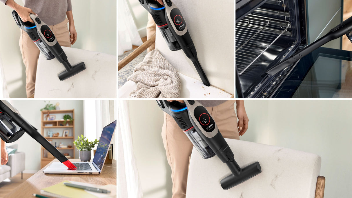 Aspiradora  Bosch Bcs931gac De Pie Y Escoba Eléctrica Aspiradora Escoba Batería Secar Hepa Sin Bolsa 0,4 L Grafito 3 Ah