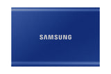 Disco Externo Ssd Samsung 500gb Portable T7 Usb3.2 Gen.2 Indigo Blue Extern Kit