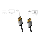 Logilink Cha0100 Hdmi Cable A/M To A/M 4k/60 Hz Alu Black/Grey 1m