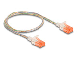 Delock Rj45 Cable De Red Cat.6a U/Utp Slim 0,5 M Transparente