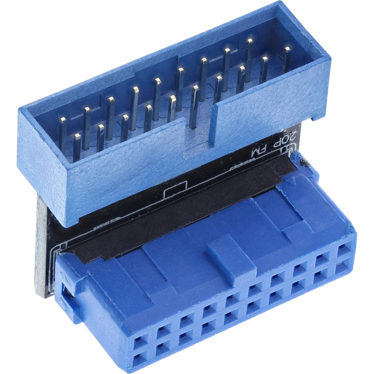 Adaptador Inline Usb 3.0 Interno, Macho A Hembra, En Ángulo Hacia Abajo