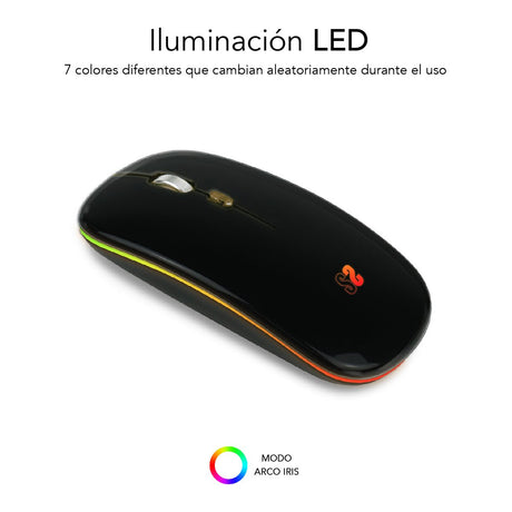 EAN 8436586742027 - SUBBLIM SUBMO-LDFLAT1 ratón Oficina Ambidextro RF Wireless + Bluetooth + USB Type-A Óptico 1600 DPI imagen 3
