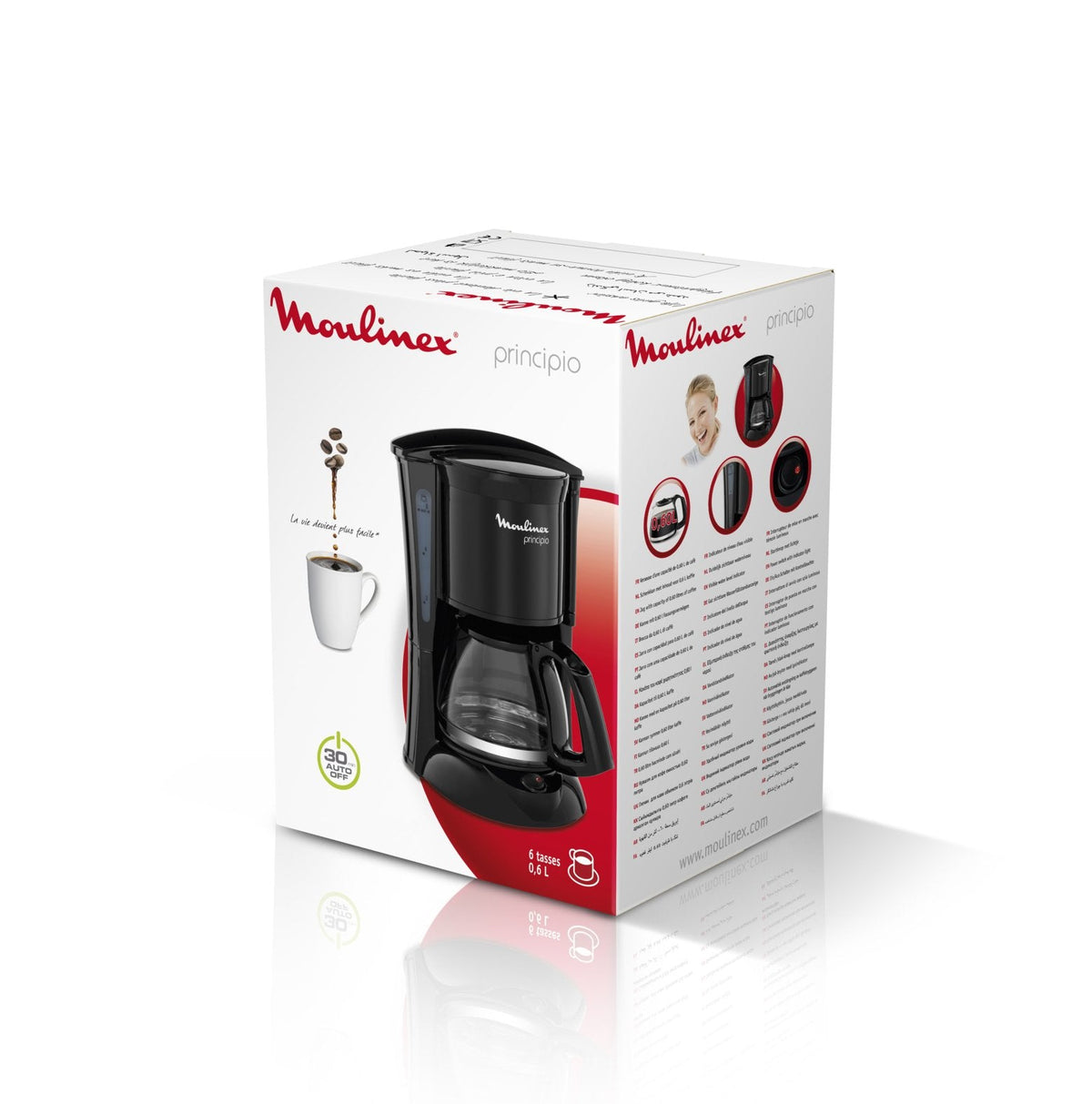 Moulinex Principio Cafetera De Goteo 600w Negra