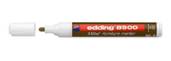 Edding 8900 Rotulador Permanente Para Muebles - Punta Redonda 1.5-2mm - Resistente A La Luz - Secado Rapido - Color