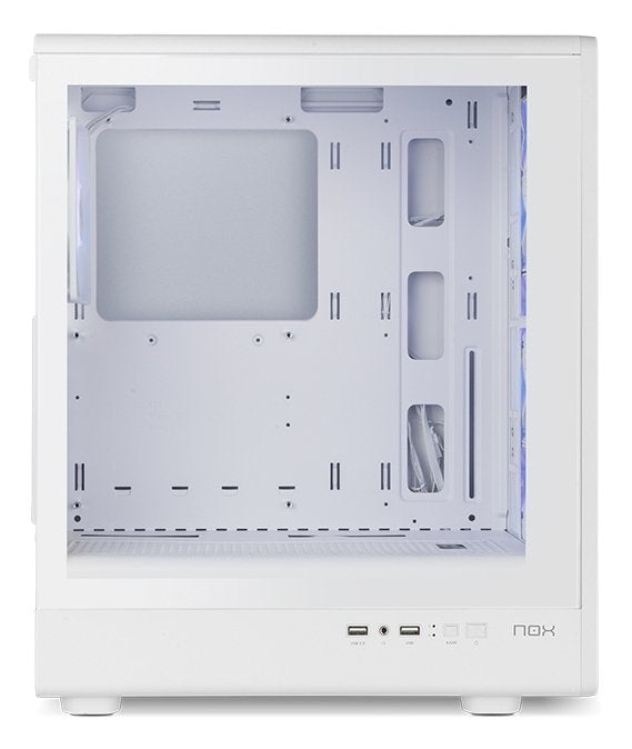 Caja Nox Semitorre Mesh Infinity Iota Argb Blanca Usb 3.0