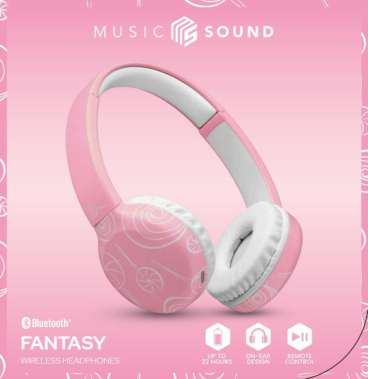 EAN 8018080486685 - Music Sound 8018080486685 Auriculares Diadema Llamadas/Música Bluetooth Rosa imagen 2