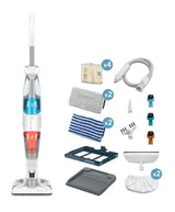 Aspiradora Rowenta Clean & Steam Multi Ry8544wh De Pie Y Escoba Eléctrica Corriente Alterna Seca Y Húmeda Sin Bolsa 0,5 L 1700 W Blanco, Azul
