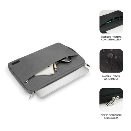 EAN 8436586741488 - SUBBLIM SUB-LS-0PS0002 maletines para portátil 35,6 cm (14") Gris imagen 2