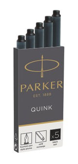 Cartucho De Tinta Parker Quink Negro 5 Piezas
