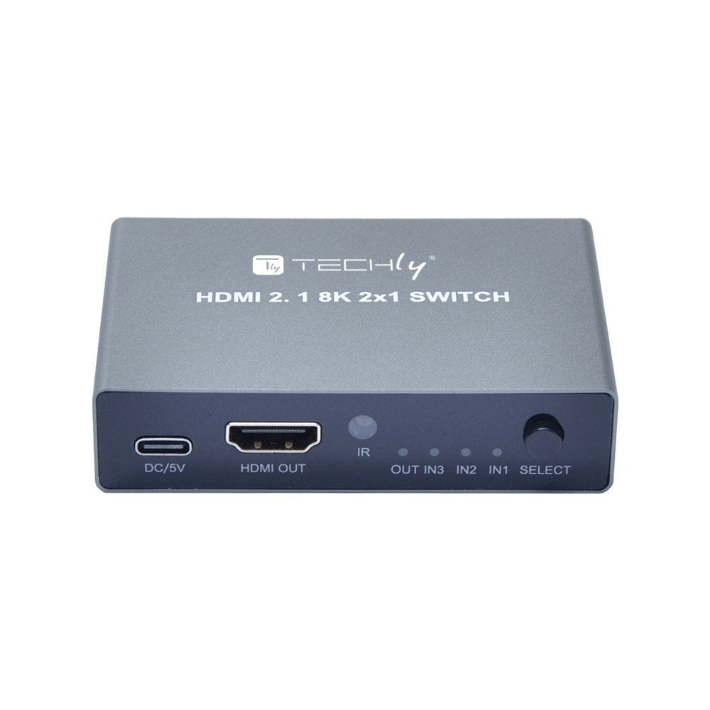 Techly Idata Hdmi-2138kt Interruptor Hdmi 2.1 3x1 8k60hz Con Control Remoto