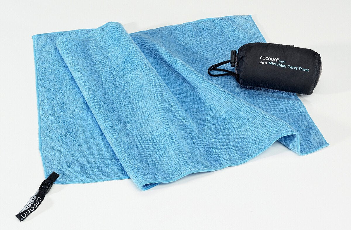 Cocoon Microfiber Terry Towel Light 90x50cm Light Blue