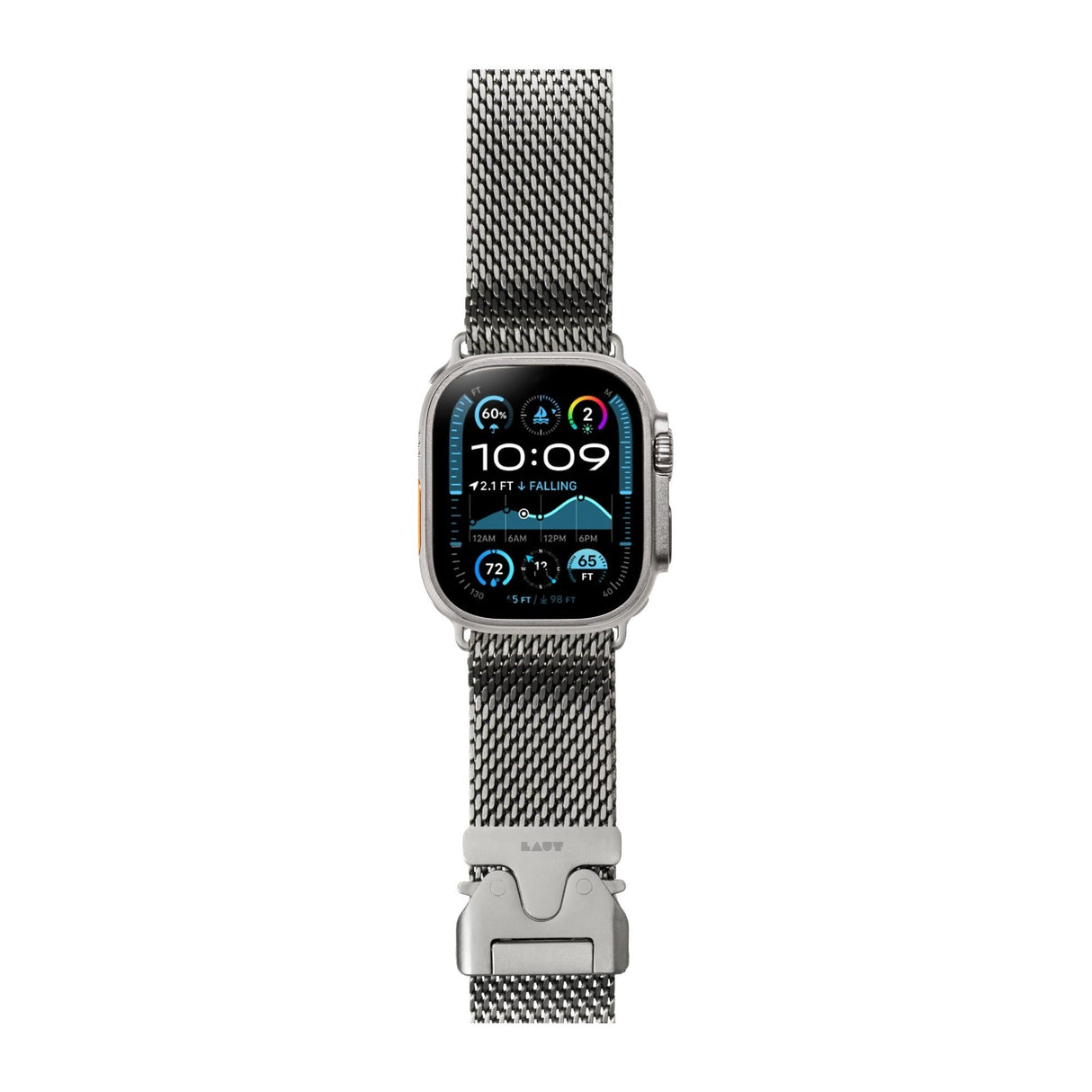 Laut Saturn Loop Titanium Woven Mesh Band For Apple Watch