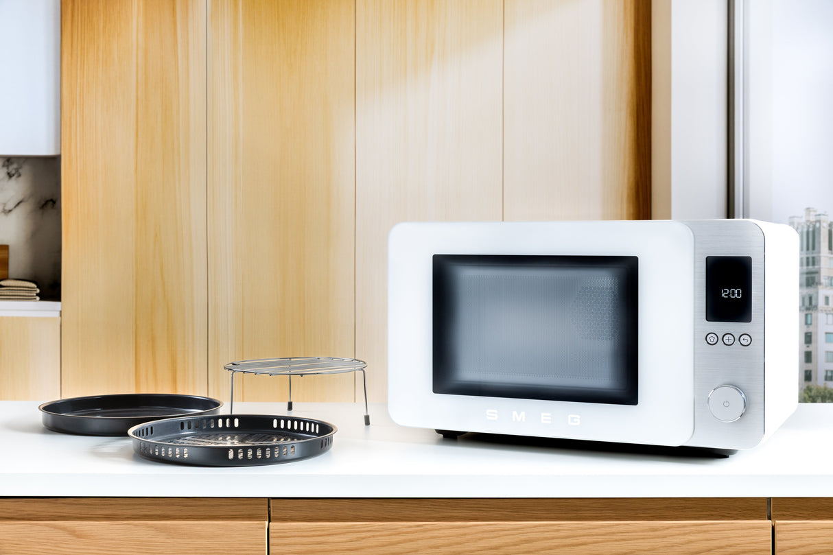 Microondas De Sobremesa Smeg Moc02whmeu Con Ventilador/Grill